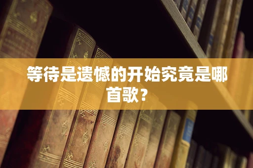 等待是遗憾的开始究竟是哪首歌？